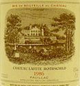 Lafite Rothschild Pauillac Label