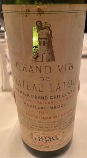 1961 Château Latour Grand Vin, France, Bordeaux, Pauillac, Wine