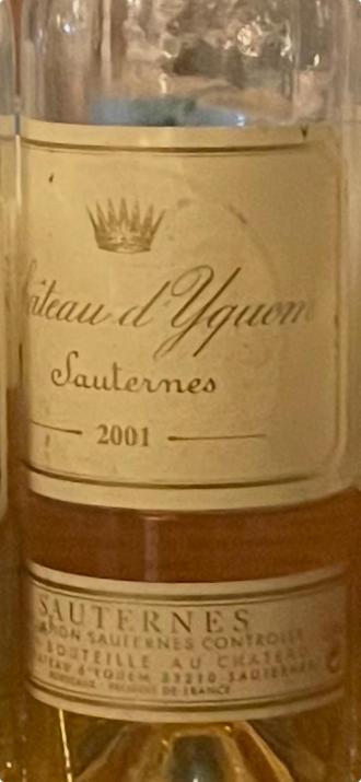 2001 Château d'Yquem, France, Bordeaux, Wine Review | IntoWine