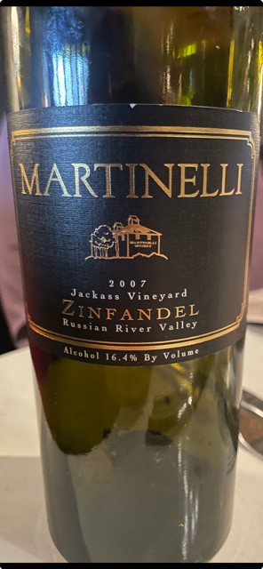 2007 Martinelli Zinfandel Jackass Vineyard, USA, California