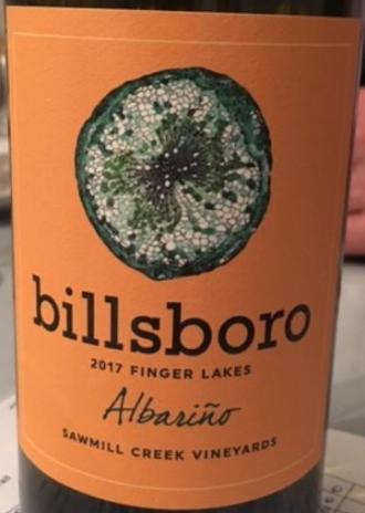 2017 Billsboro Albariño Sawmill Creek Vineyard, USA, New York, Finger ...