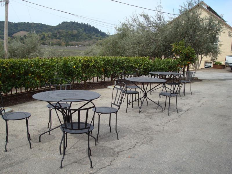 Patio at Regusci Winery