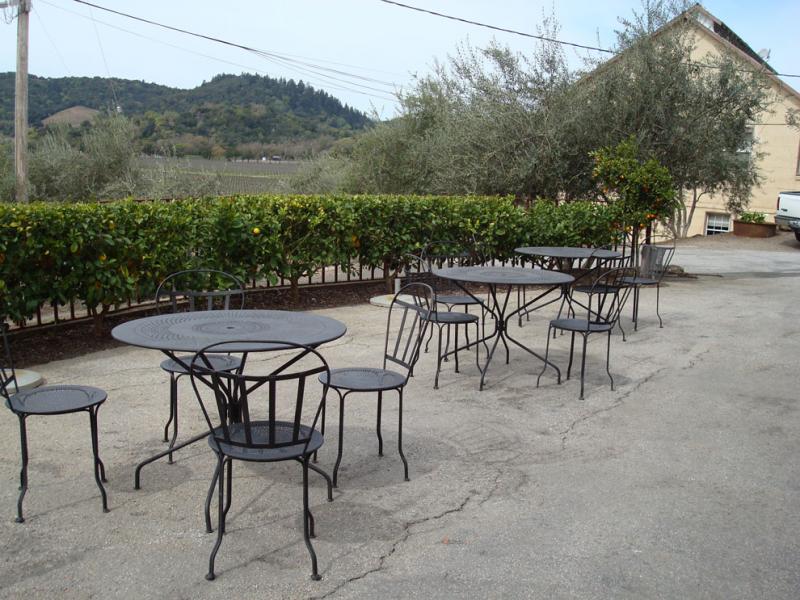 Patio at Regusci Winery