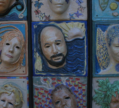 Close-up of Paradise Ridge Art Garden Piece on Display (Click to Enlarge)