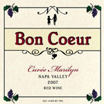 Bon Coeur Cuvee Marilyn label