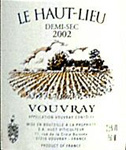 Buy Huet Vouvray Le Haut Lieu Demi-Sec