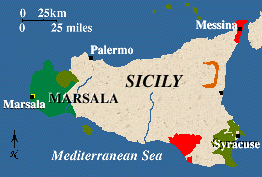 Map of Marsala