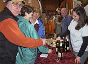 Nicki Wood Pouring Wine