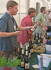 Jason Haas of Tablas Creek Winery pouring 2006 Tablas Creek Rose